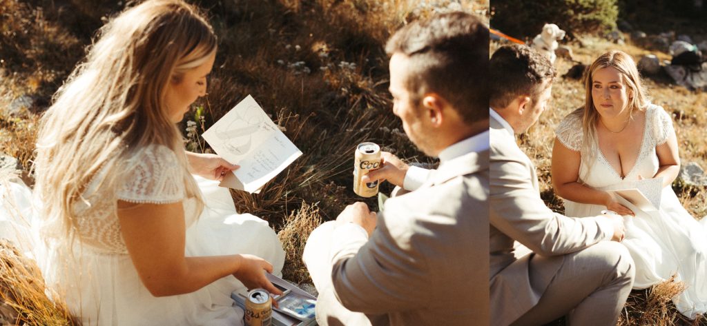 non-traditional wedding ideas, letters from loved ones