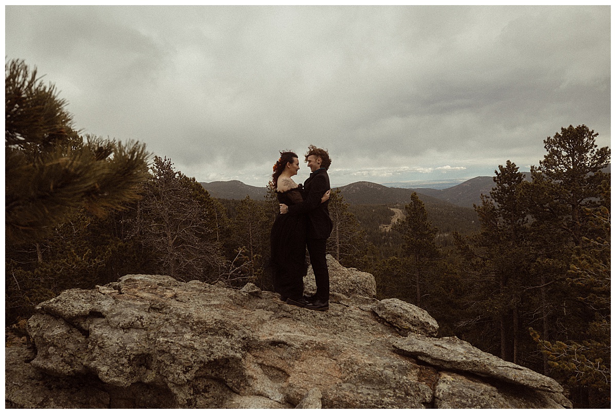 This couple eloped alone as a way to limit guests and have an eco-friendly elopement.