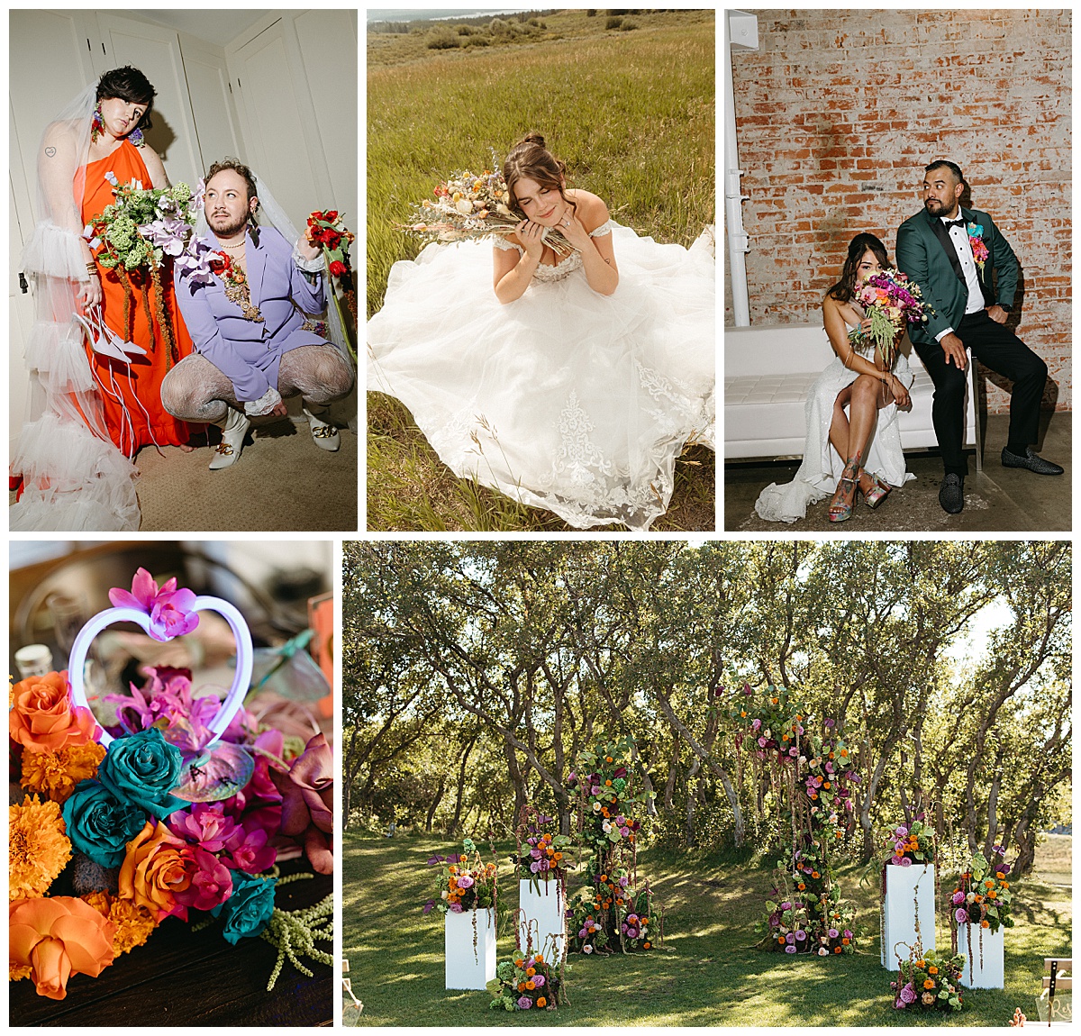 These wedding vendors in Colorado create colorful florals.