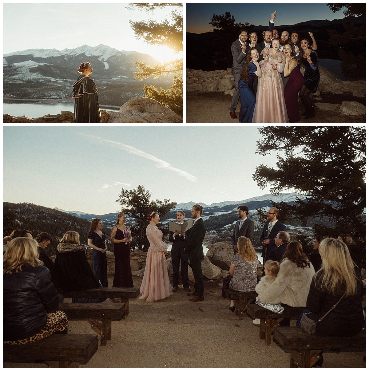Eloping at Sapphire Point Overlook is a great choice for intimate weddings, like what this couple did.