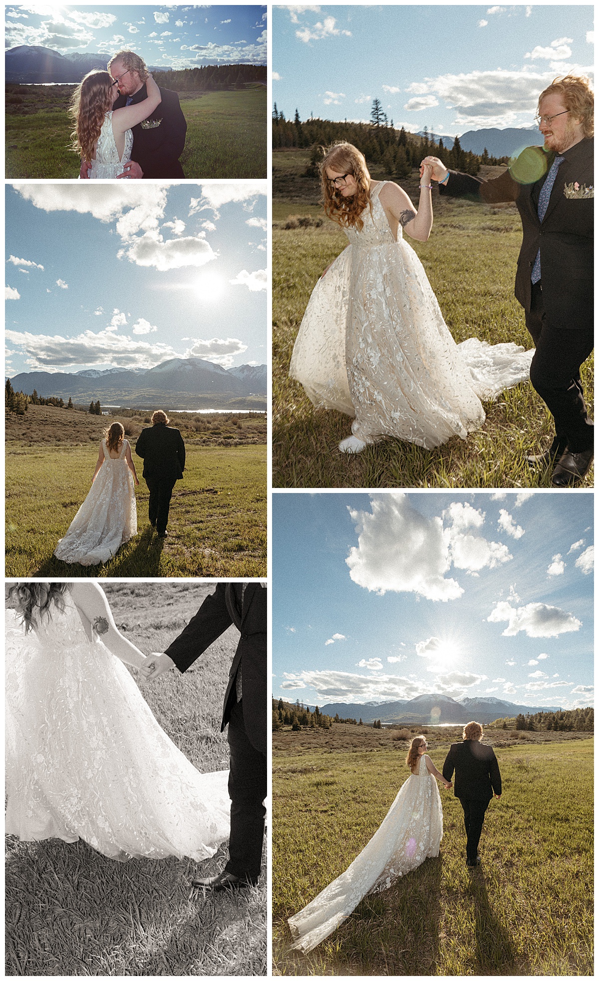 This couple had a simple elopement in Colorado.