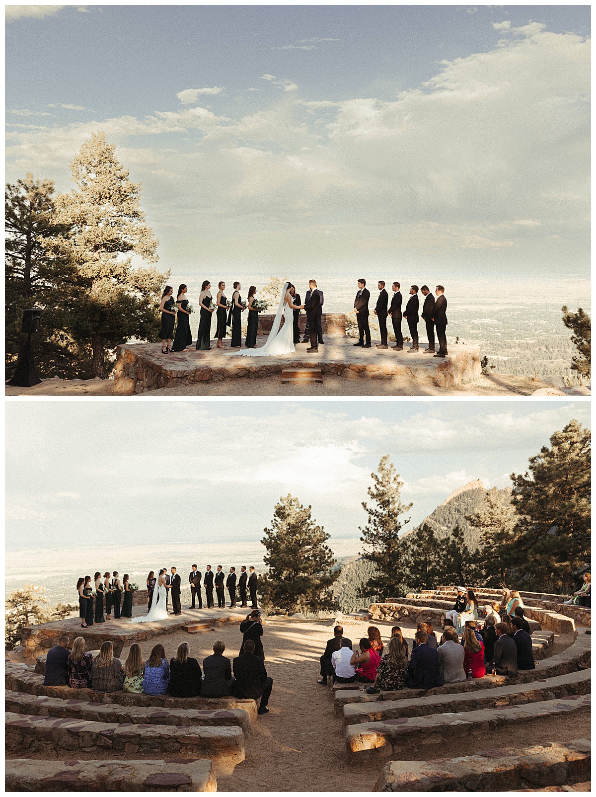 Sunrise Amphitheater is one of the best places to elope in Colorado because it's so close to downtown Denver.