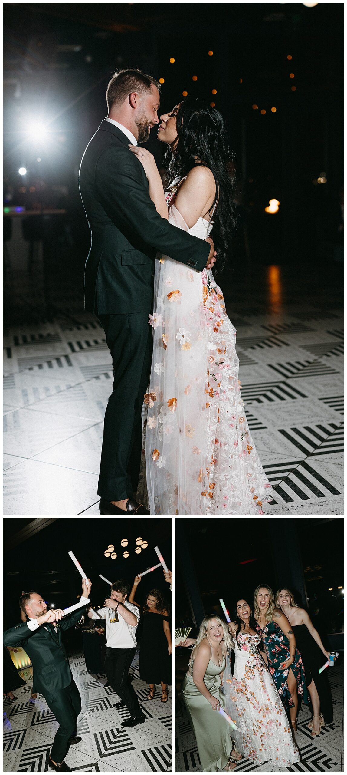 Guests dance during a wedding at The Oaks at Plum Creek.