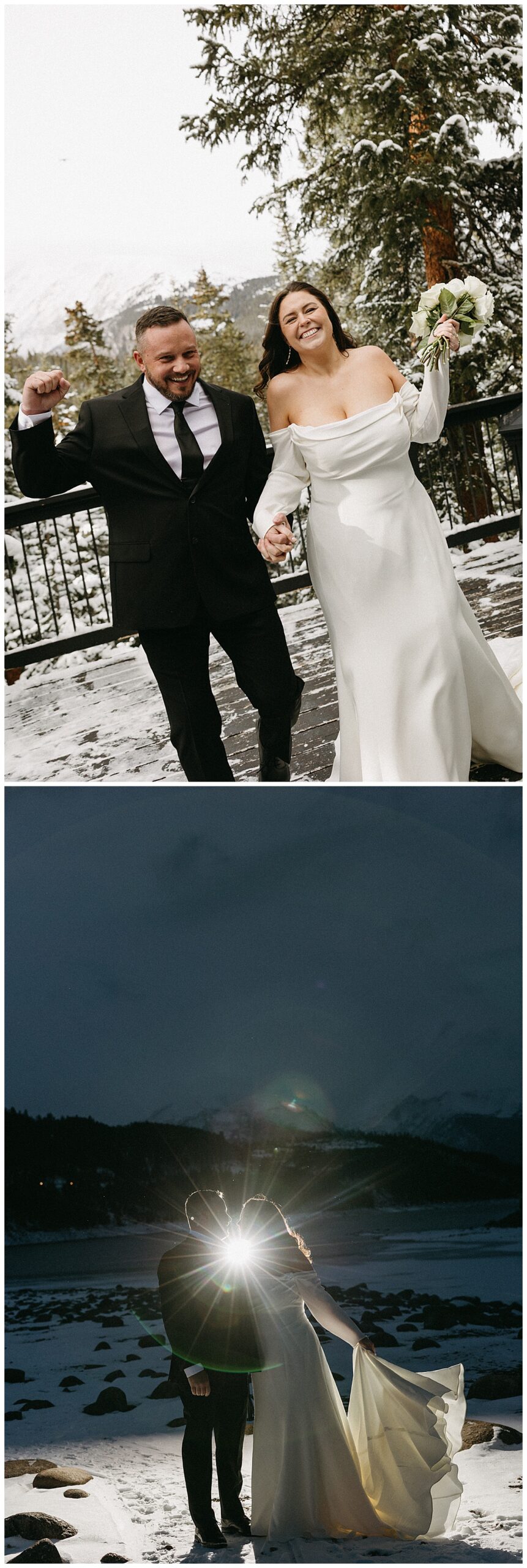 This couple had a self-solemnization ceremony in the mountains.