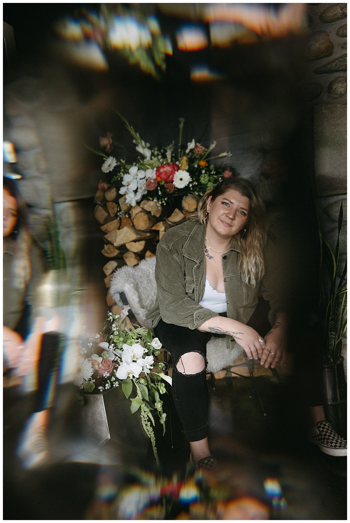 These wedding florist branding photos were taken at the Surf Hotel in Buena Vista, Colorado.