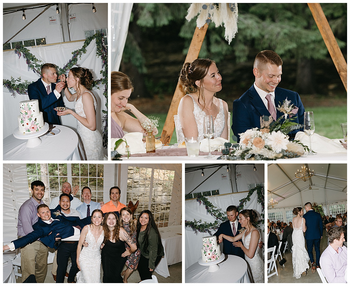 This Hilltop House wedding took place in June.