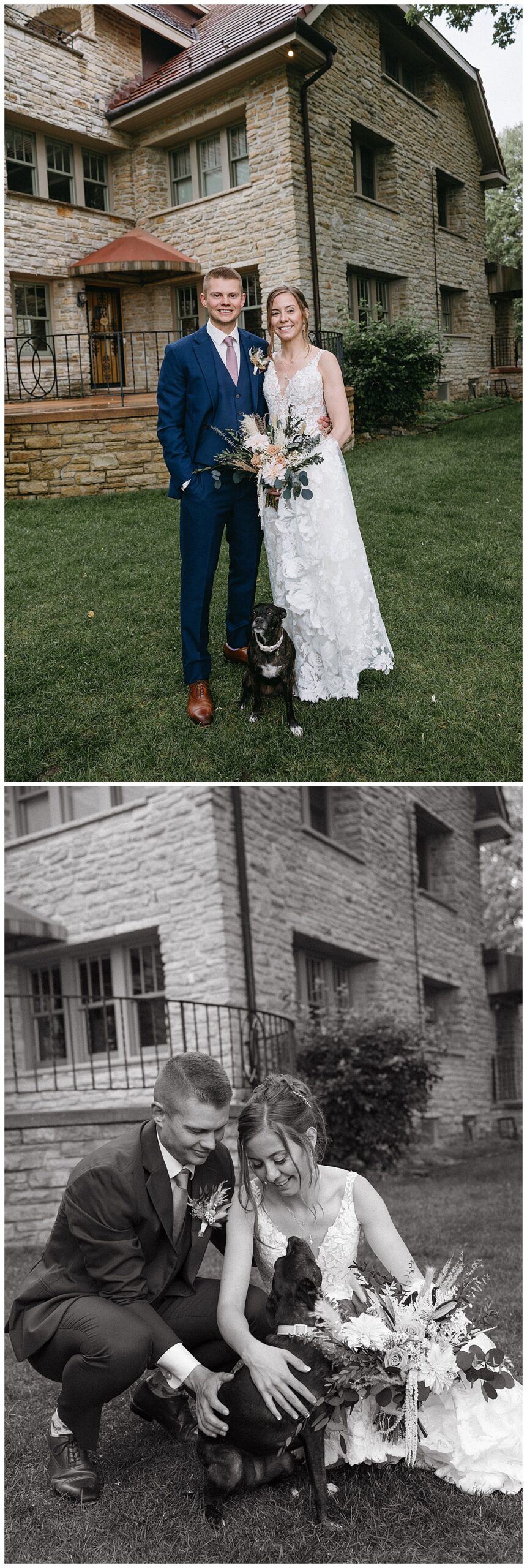 The Hilltop House wedding venue allows dogs onsite.