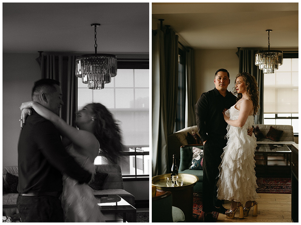 This couple said "I do" at a unique wedding venue in Denver - The Ramble Hotel.