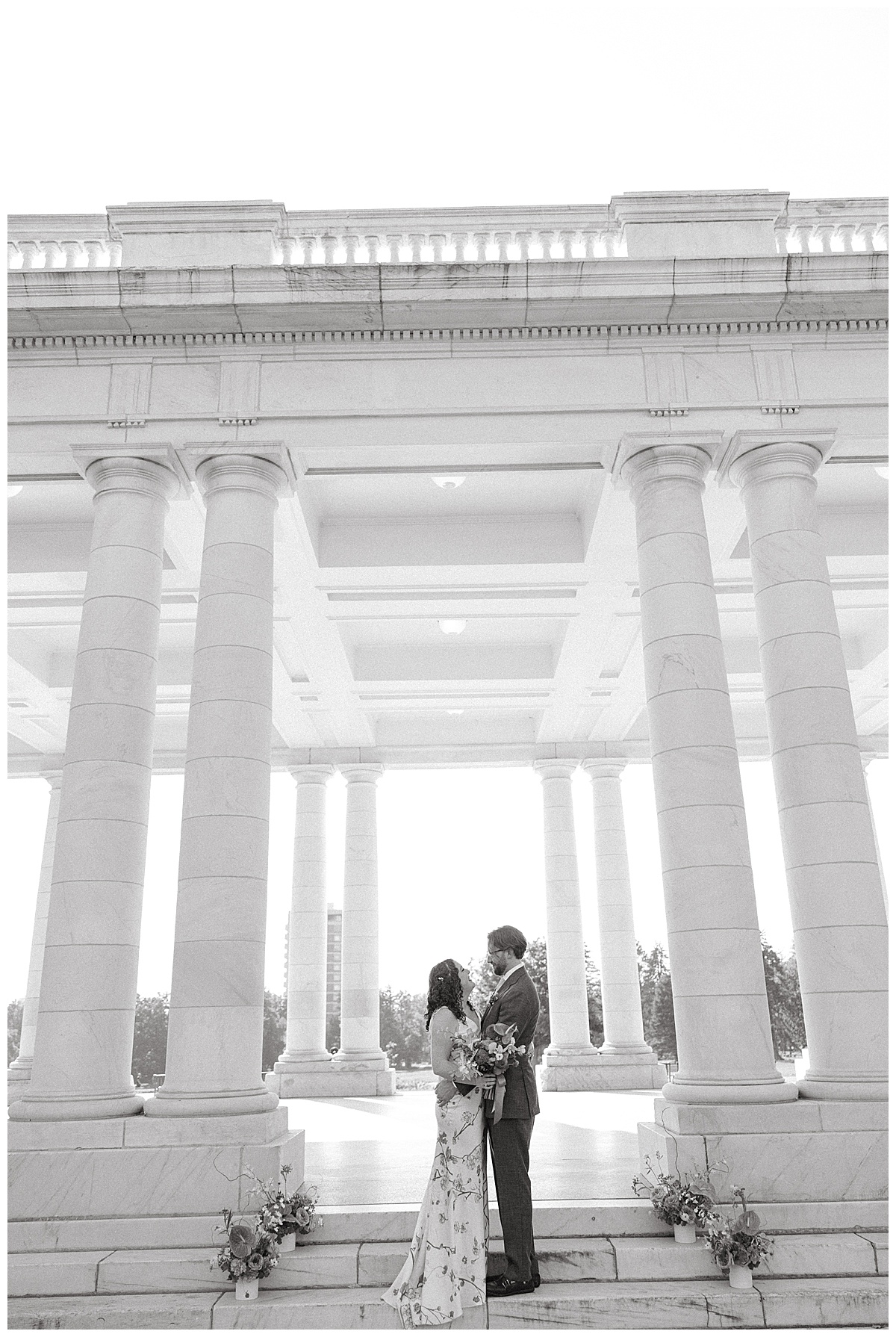 This couple had a relaxed Cheesman Park wedding.