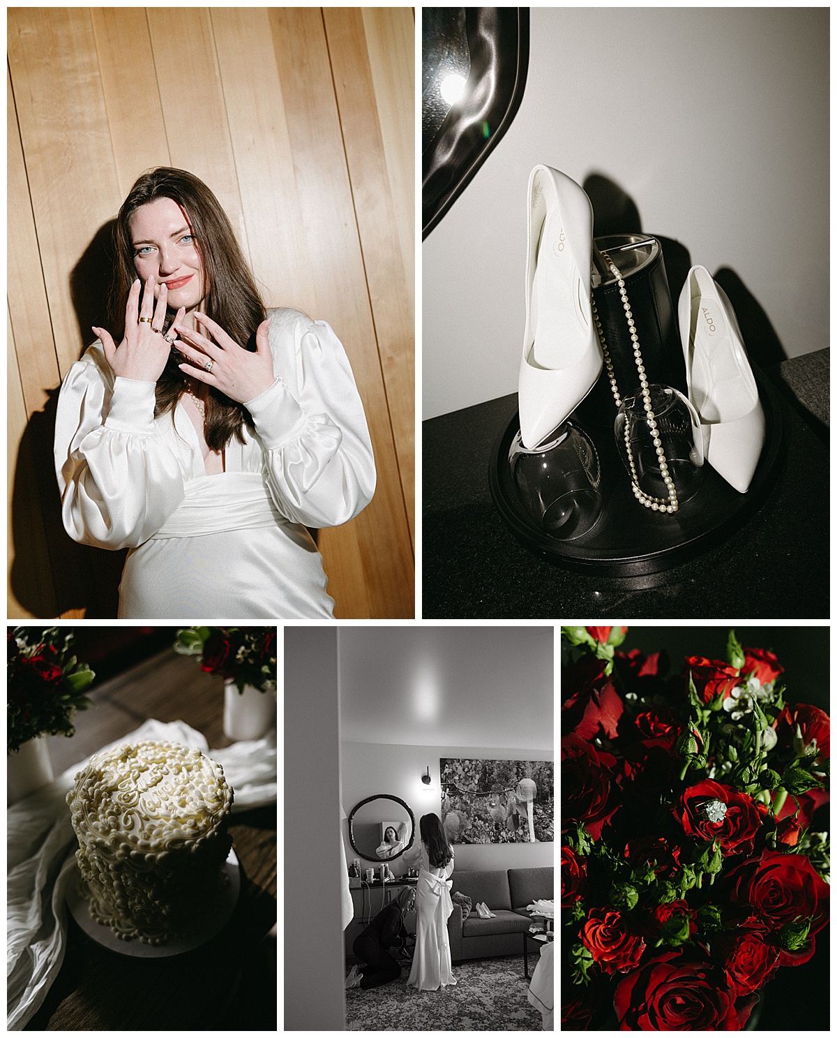 Bride getting ready at The Springs Resort during a Pagosa Springs wedding